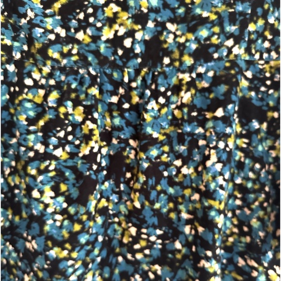 J Jill Floral Corduroy Button Down Top - Picture 5 of 6